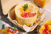 #糖小朵甜蜜控糖秘籍#杨枝甘露爆浆蛋糕：酸甜顺滑～的做法
