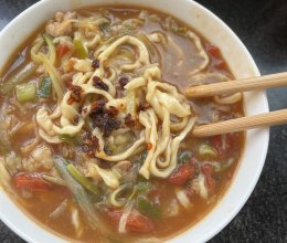 萝卜丝汤面条的做法