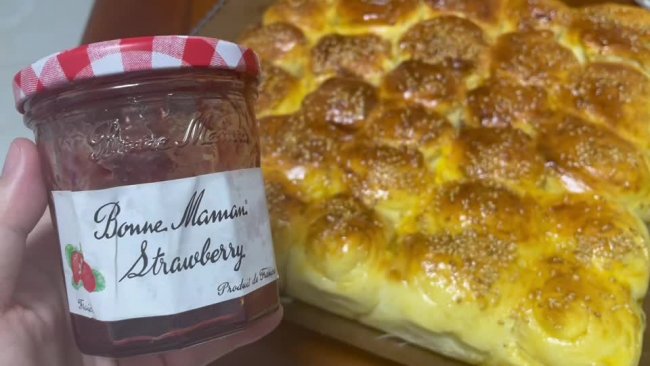 #蓓妮妈妈美味#草莓果酱蜂蜜小面包的做法
