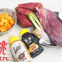 卤牛肉蒸红薯木瓜银耳糖水的做法图解1