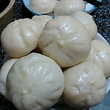 萝卜丝虾皮馅素包子