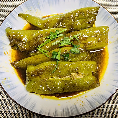  虎皮青椒夹肉