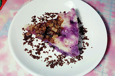 奶香核桃紫薯糕