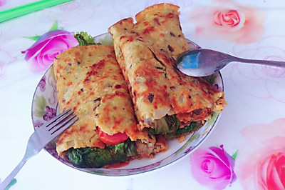 香菇海带鸡蛋卷