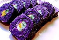 海苔紫薯卷的做法