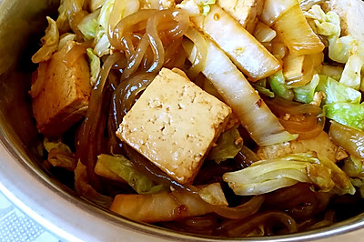 白菜豆腐炖粉条