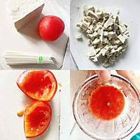 宝宝辅食|西红柿豆腐小面条的做法图解1