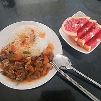 番茄口蘑牛肉饭的做法图解8