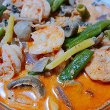 东南亚椰奶咖喱虾