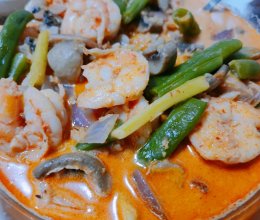 东南亚椰奶咖喱虾的做法