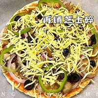 #安佳新年聚会食谱#薄底至尊披萨 拉丝超棒 满足感爆棚的做法图解15