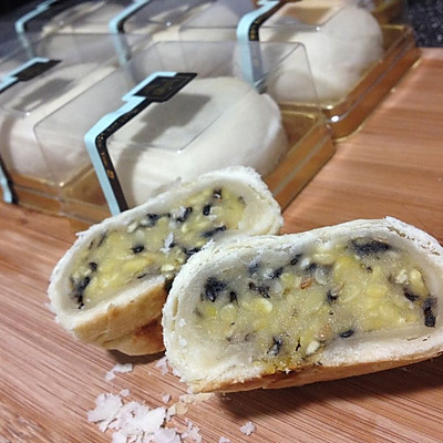 酥皮绿豆月饼【纯素】