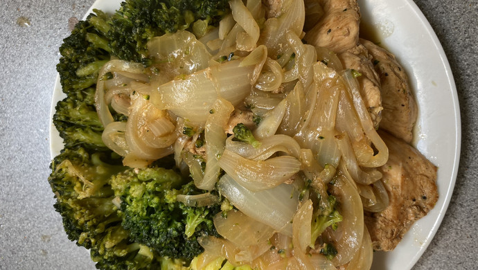 鸡胸肉焗西兰花