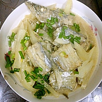 白萝卜带鱼的做法图解6