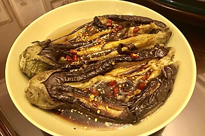 汁拌蒸茄子