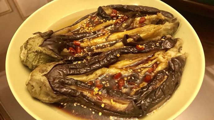 汁拌蒸茄子