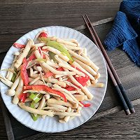 素炒白玉菇的做法图解5