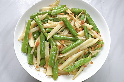 四季豆炒山药