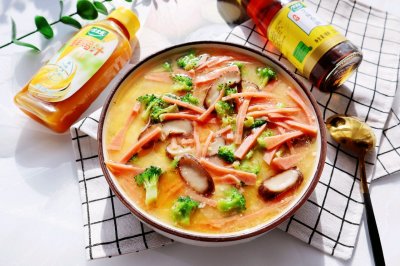 减肥主食代餐❗️时蔬蒸豆腐鸡蛋羹——太太乐鲜鸡汁芝麻香油