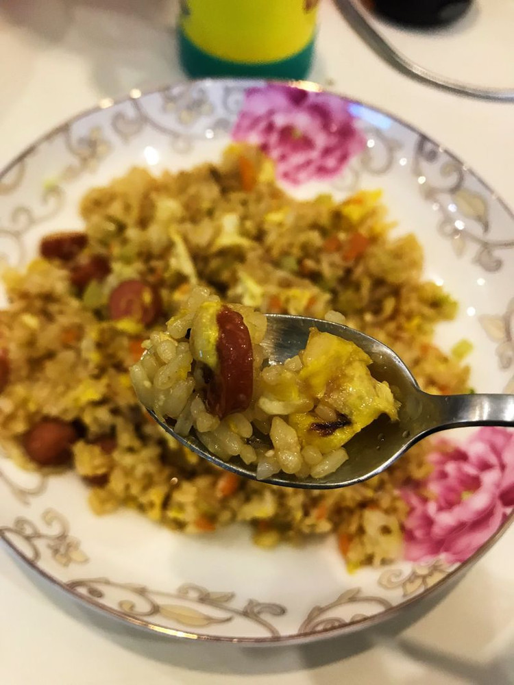 炒米饭（包菜黄瓜胡萝卜的做法