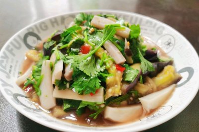 凉拌菜—杏鲍菇茄子