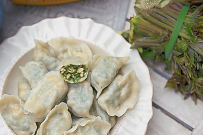 香椿馅儿饺子