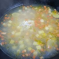 土豆蛤蜊肉疙瘩汤的做法图解6