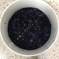 蝶豆花果干面包（蝶豆花天然色素）的做法图解2