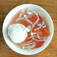 酸酸甜甜的番茄金针菇汤#餐桌上的春日限定#的做法图解8