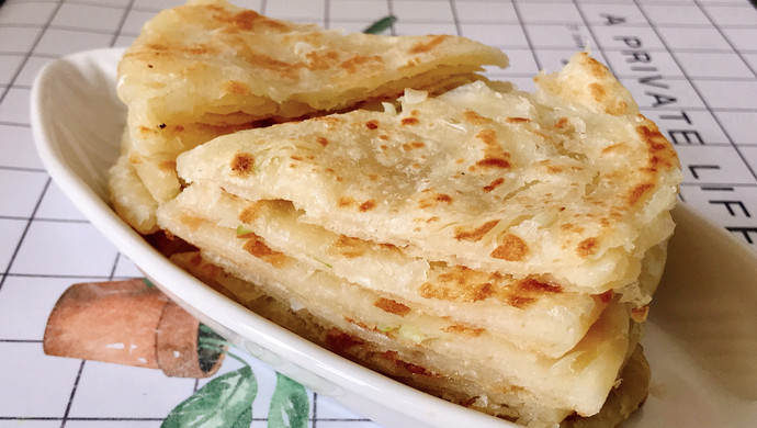 烫面葱油饼