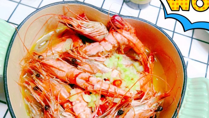蒜蓉鲜虾粉丝煲