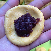 南瓜豆沙饼（小吃、茶点）的做法图解4