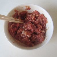 肉酿蒸笋瓜的做法图解3