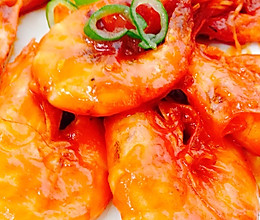 番茄酱焖大虾的做法