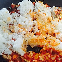 韩式泡菜芝士炒饭，好吃到不行的做法图解4