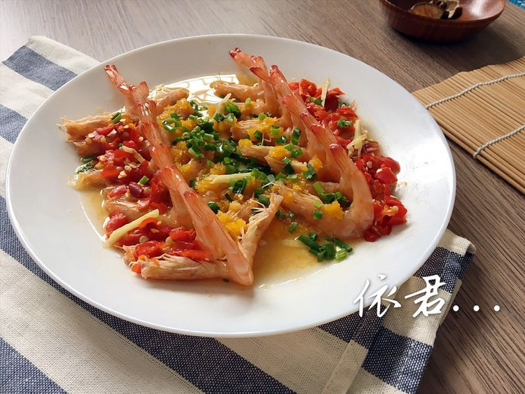 双色开边虾（懒人版）的做法