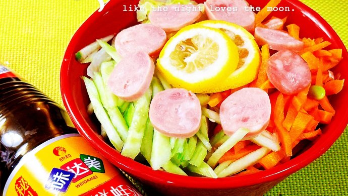 美的味道什锦凉面夏天吃一碗消暑的面条