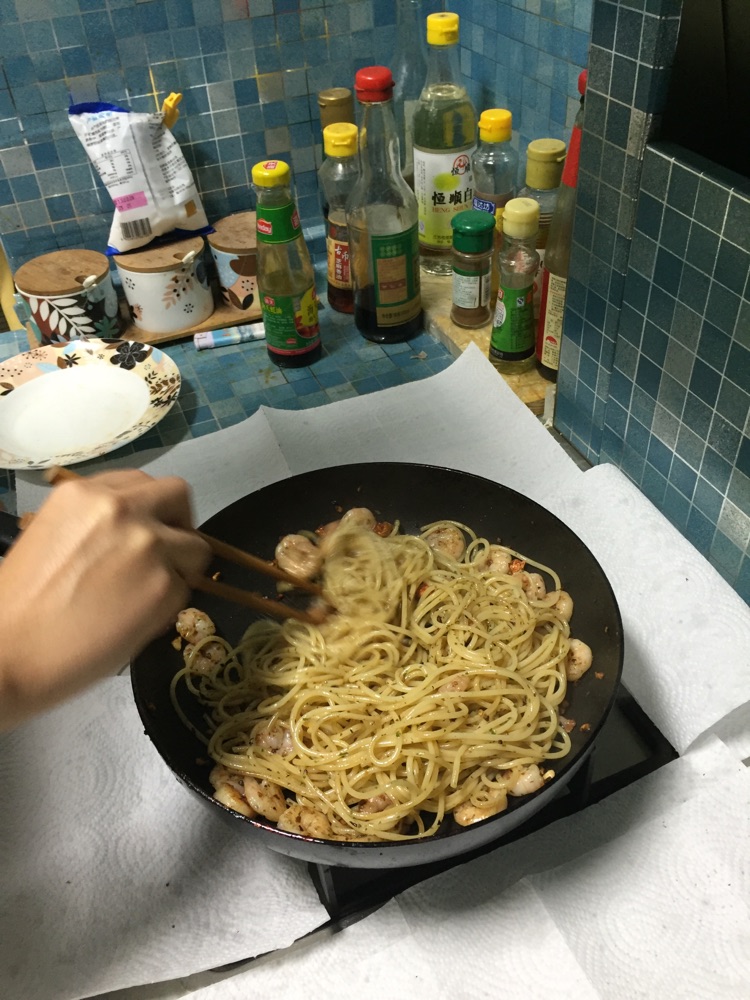 明虾意面的做法图解15