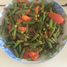 豆角炒西红柿 很简单还很好吃
