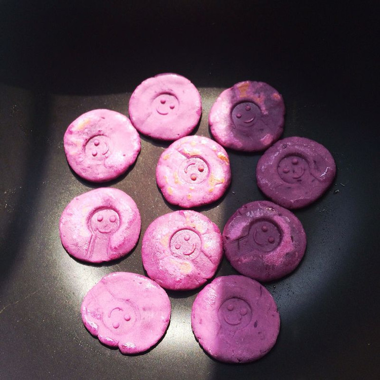 自制微笑饼(紫薯、番薯)的做法
