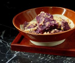 粉蒸紫薯的做法