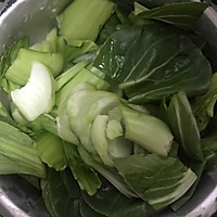 蘑菇炒油菜的做法图解1