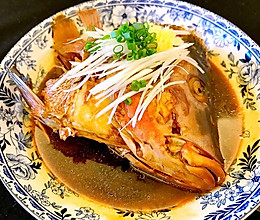 日式兜煮鲷鱼头的做法