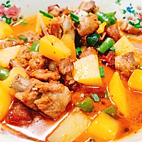 土豆烧排骨的做法图解10