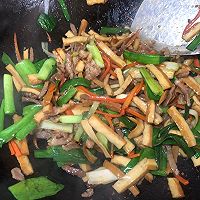 青蒜肉丝炒香干的做法图解8