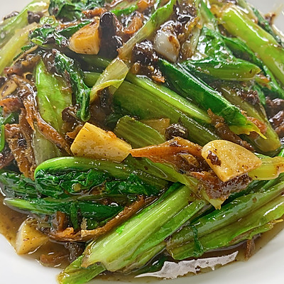 豆豉鲮鱼油麦菜