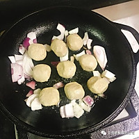 鹰嘴豆蘑菇炖肉丸的做法图解1