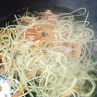 #网红美食我来做#紫菜番茄豆丝鲜汤的做法图解7
