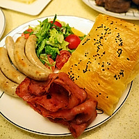 培根香肠法风烧饼的做法图解6