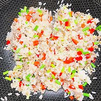#夏至日，大口吃面#蒜苔肉末蛋炒饭的做法图解11